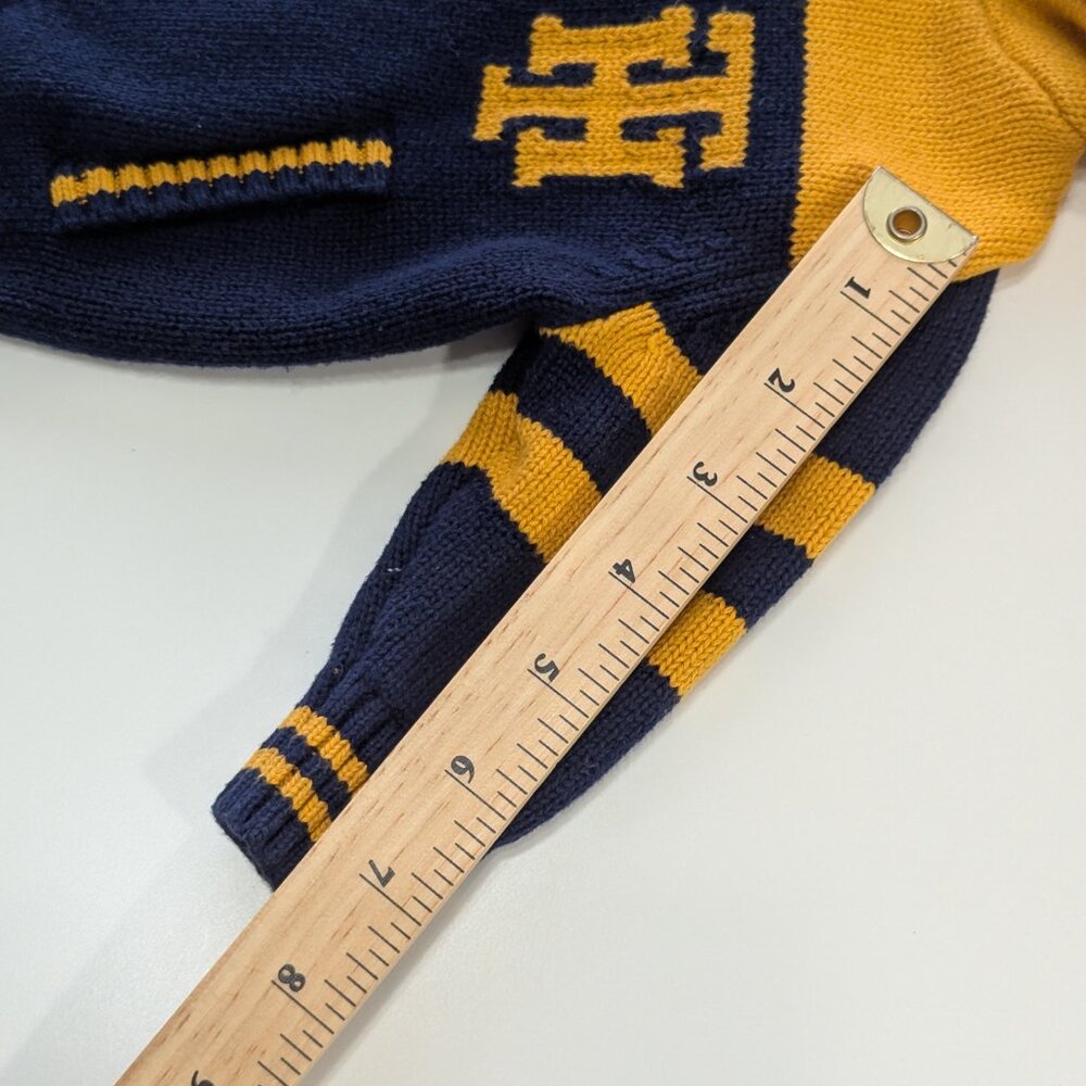 Tommy Hilfiger Toddler Navy and Yellow Full Zip Hoodie - Picture 10 of 13